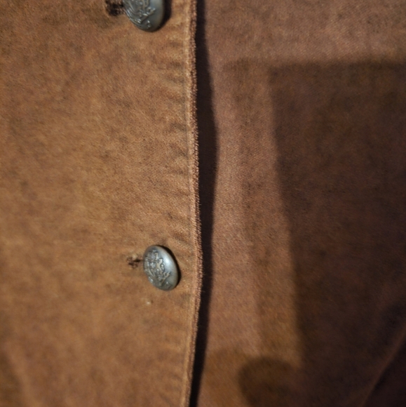 Free People Military Style Jacket-Womens-Small-Brown Velvet - Picture 3 of 4